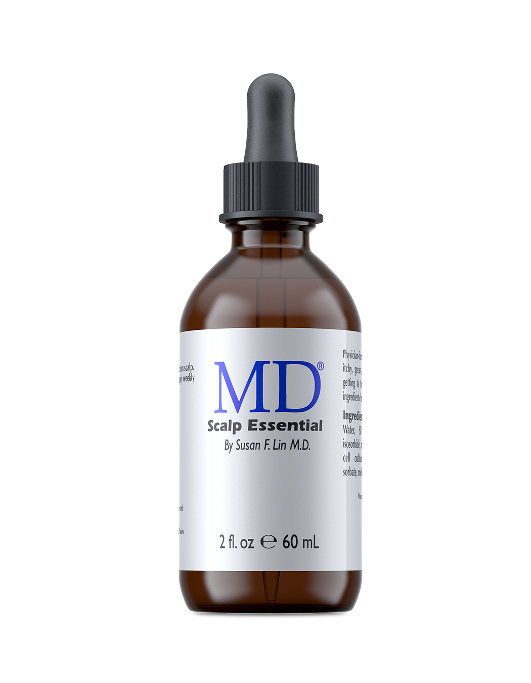 MD Scalp Essential anti-itch serum bottle for oily, flaky scalp and hair loss support from the MD Hair collection